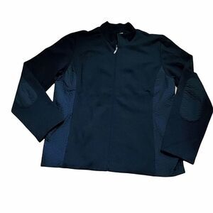 Talbots Stretch Zip Quilted Panels Jacket